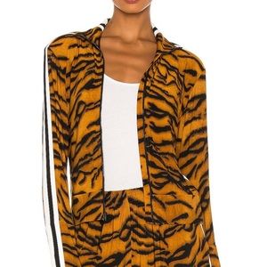 Norma Kamali side stripe turtle jacket